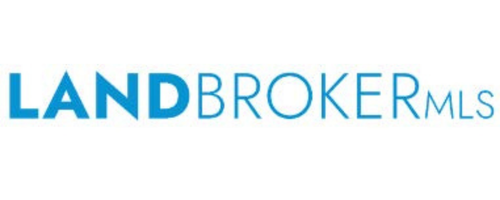 The logo of LandBroker MLS with blue text.